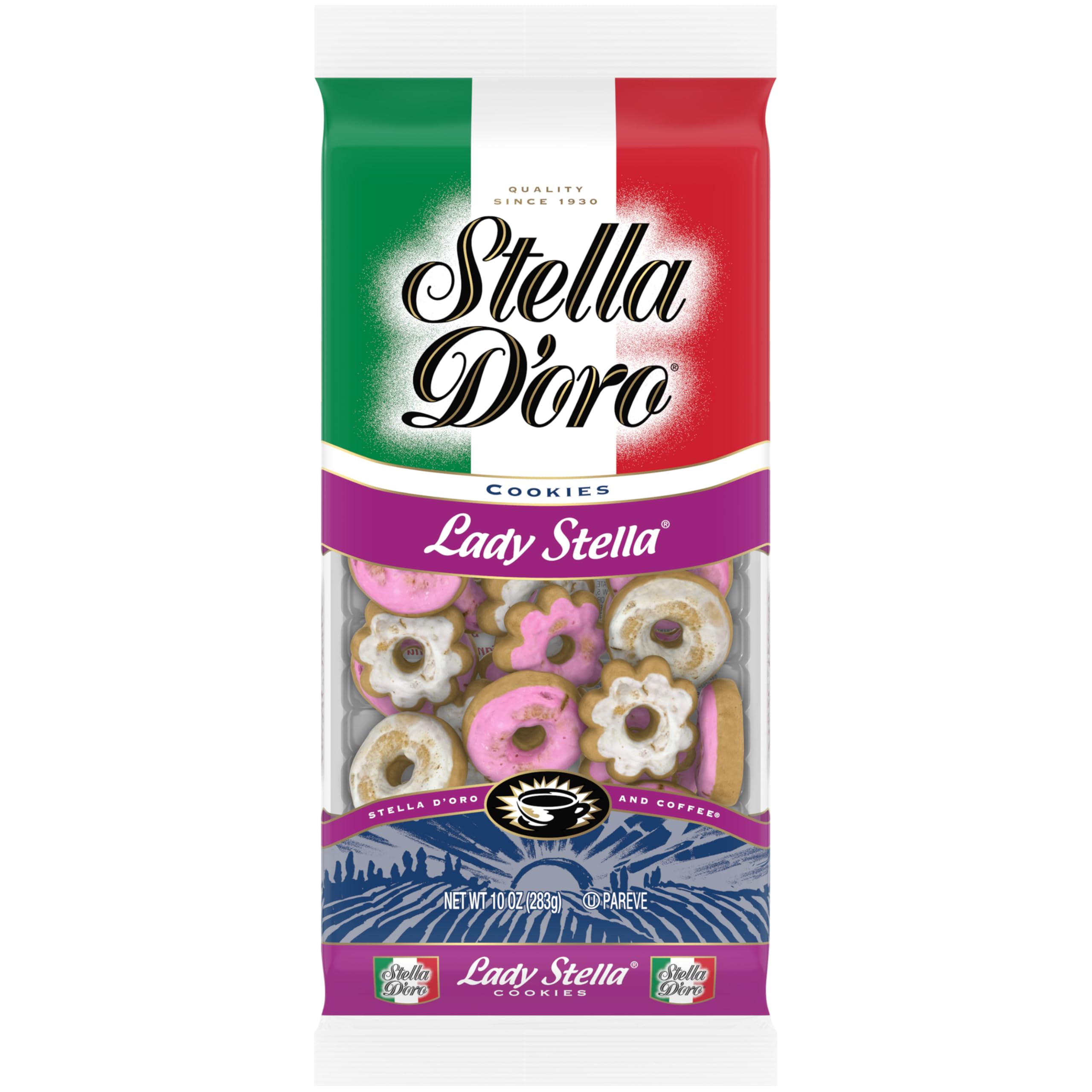 Stella D'oro Lady Stella assorted cookies in a bag for sharing.
