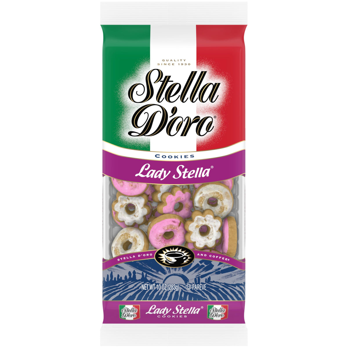 Stella D'oro Lady Stella assorted cookies in a bag for sharing.