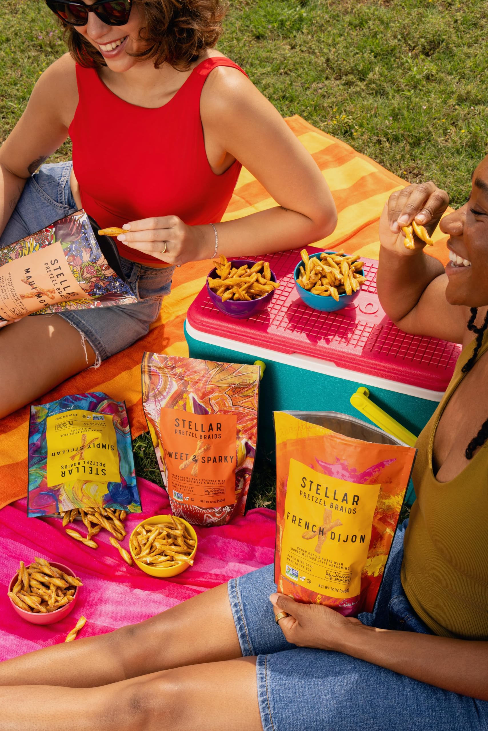 Stellar Snacks Pretzel Braids on-the-go serving for travel snacks