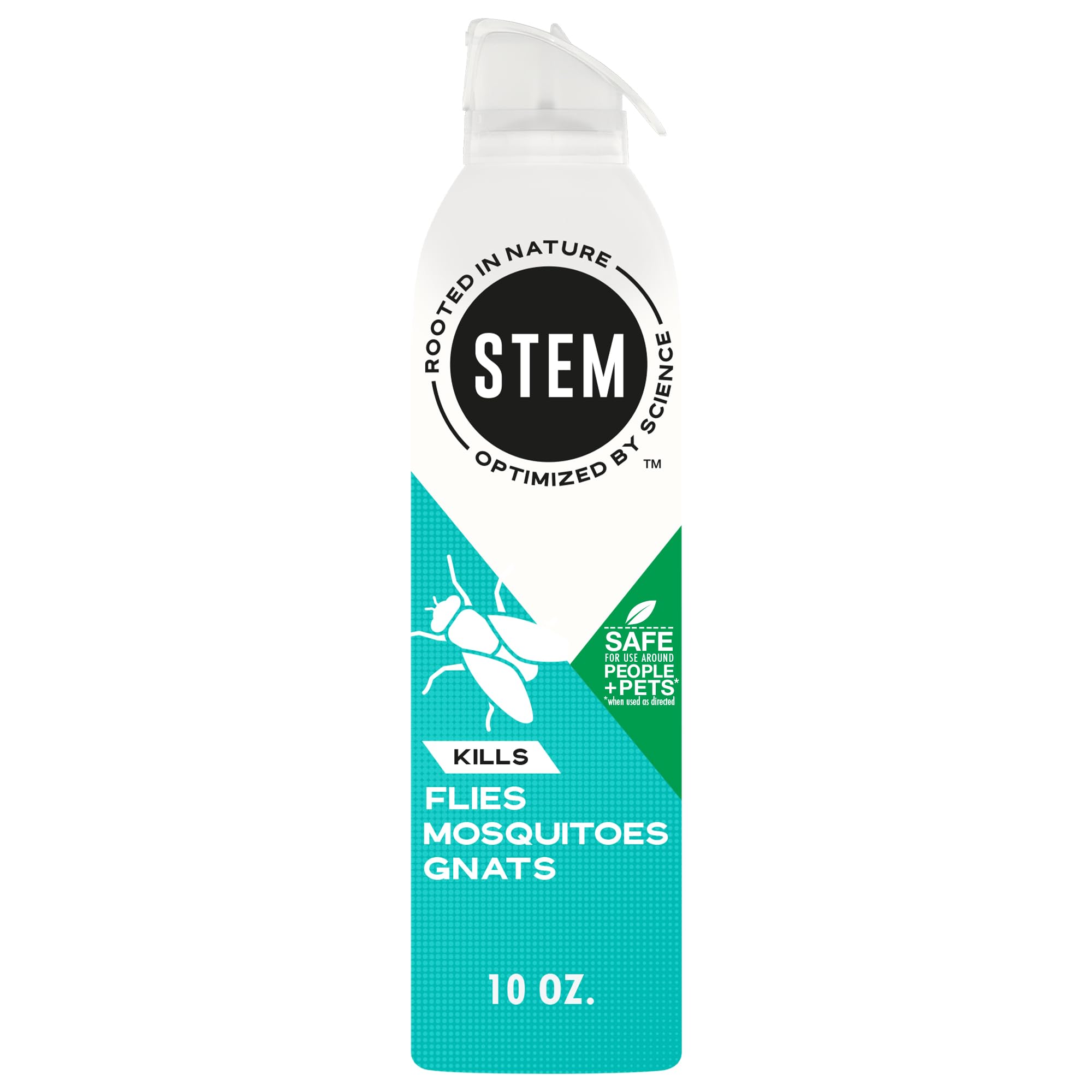 STEM bug spray bottle on shelf demonstrates plant-based pest control