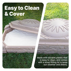 Step2 Sandbox II 7-piece sand accessory set for creative play.