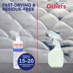 Steri-Fab mite and insect control on mattresses and furniture with no residue