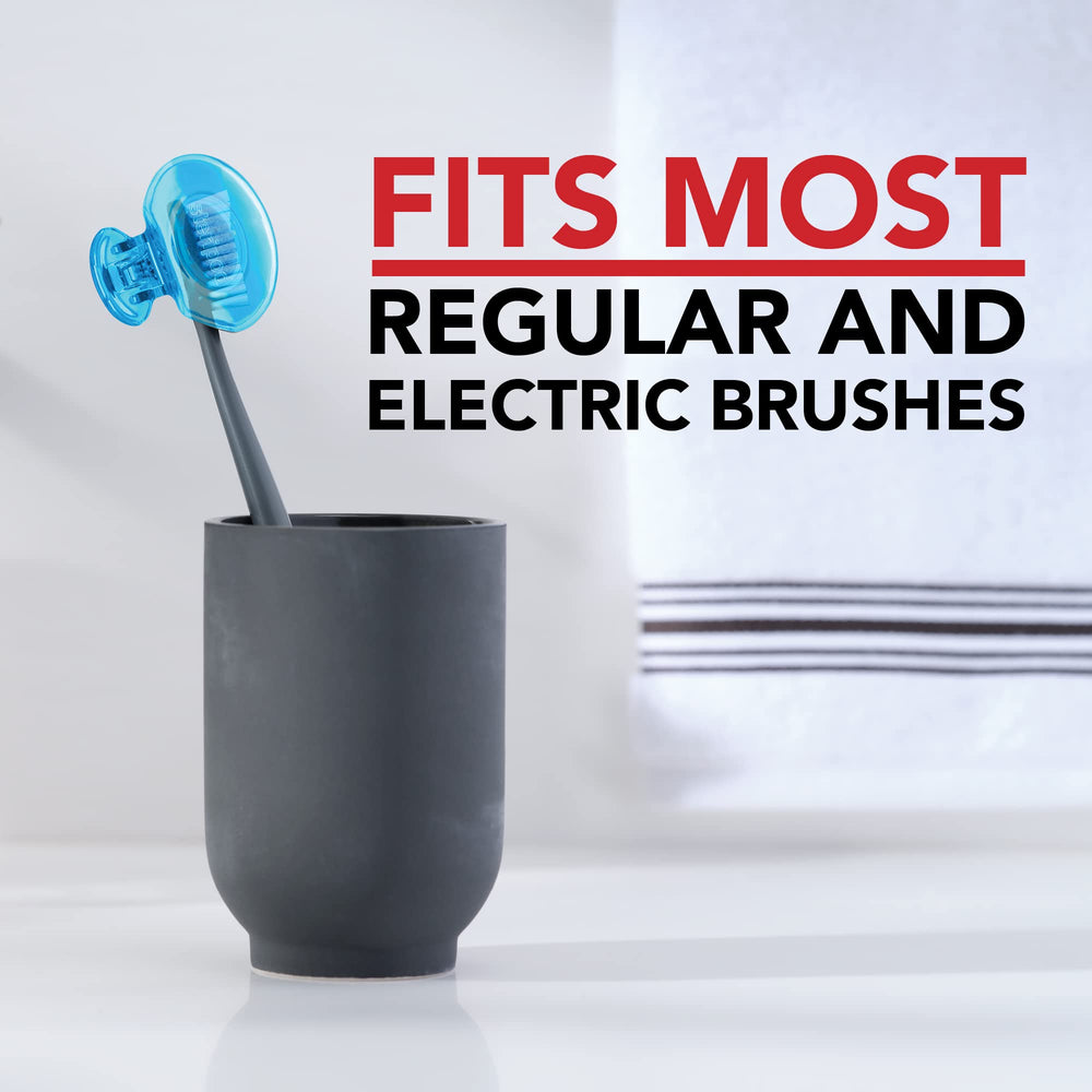 Durable, BPA-free plastic provides lasting protection for toothbrushes