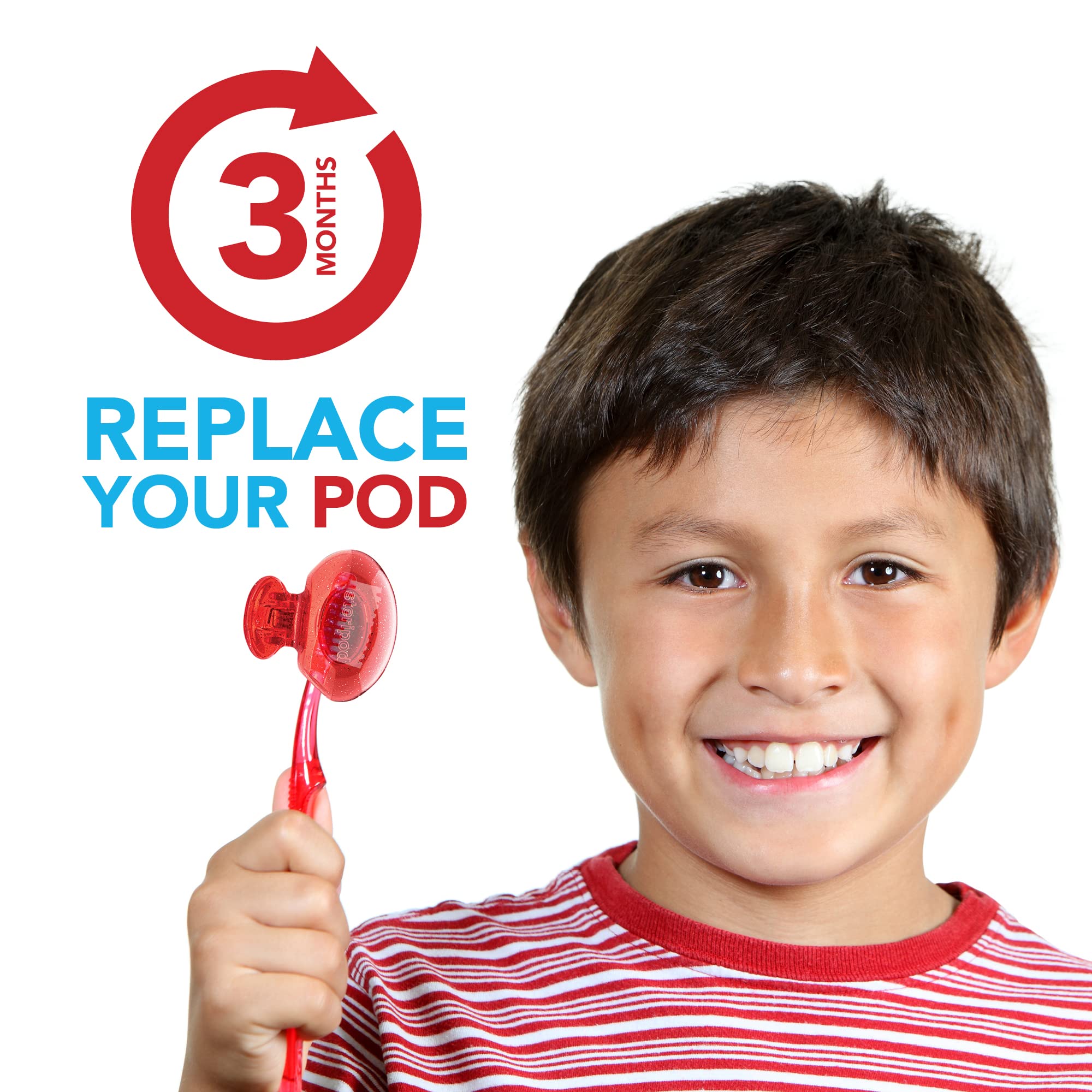Steripod Kids toothbrush protector is BPA-free for peace of mind during brushing
