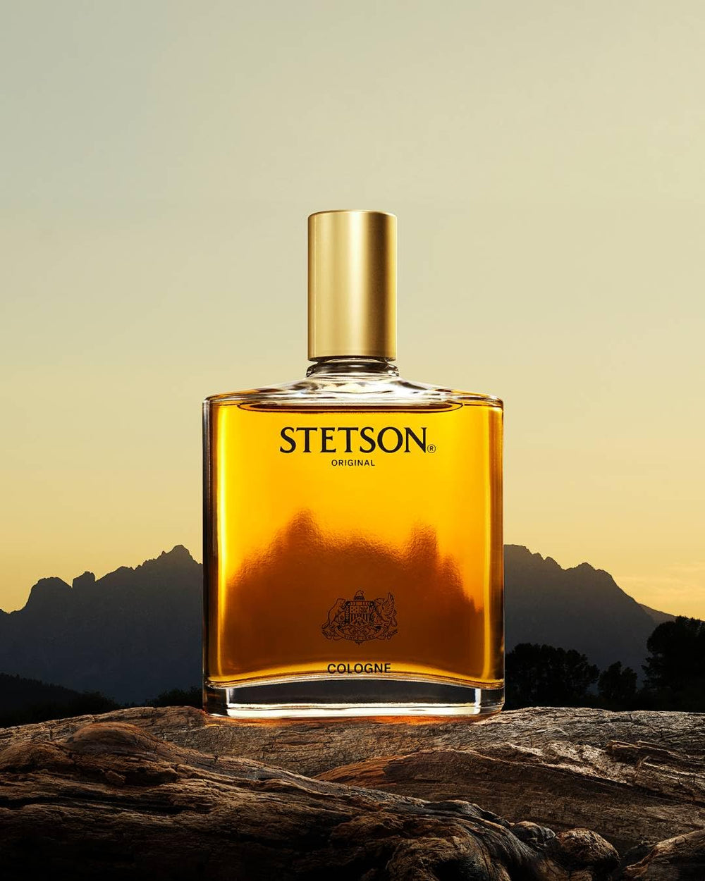 Stetson Original label close-up emphasizes classic branding and luxury feel