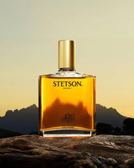 Stetson Original label close-up emphasizes classic branding and luxury feel
