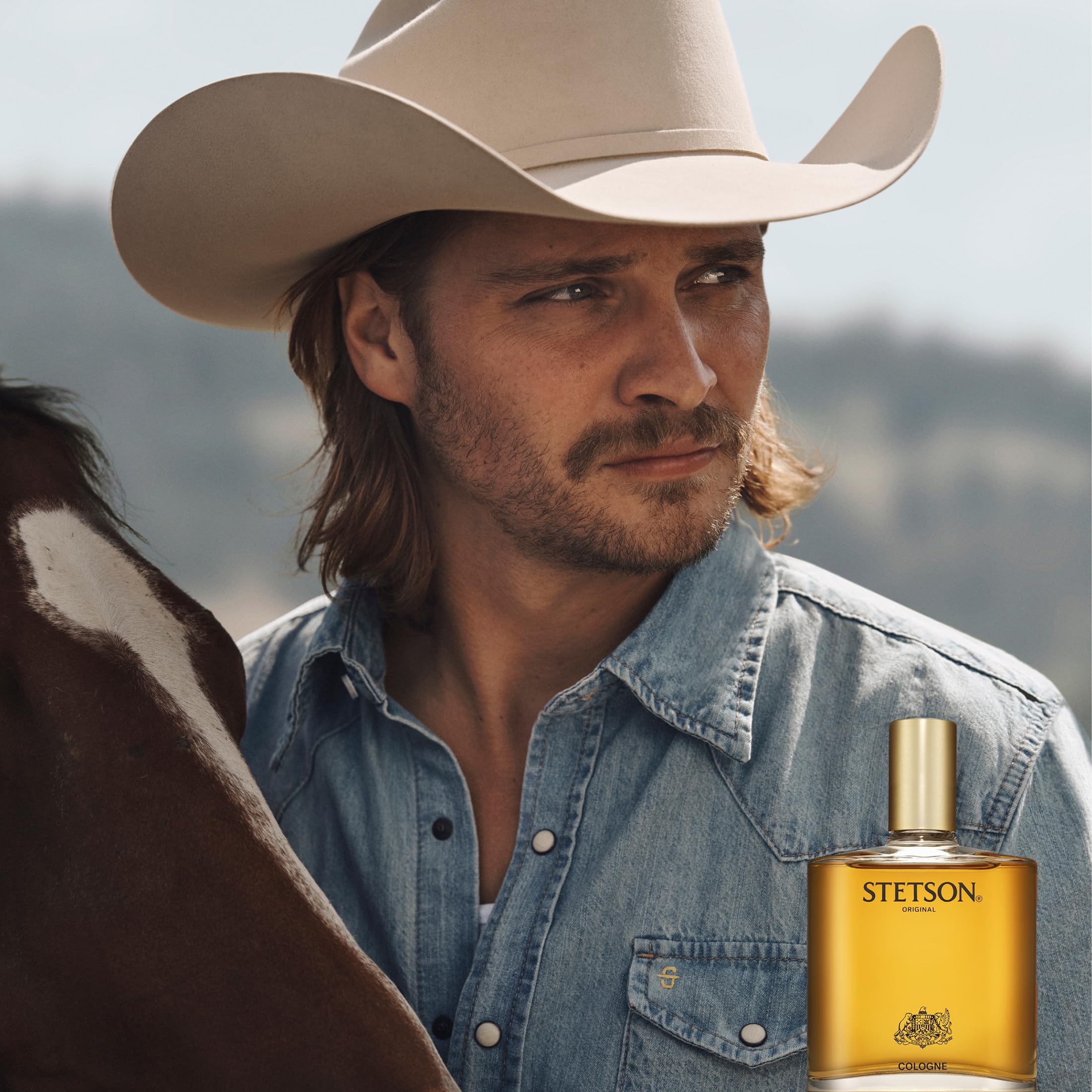 Stetson Original woody ambience evokes durable, masculine fragrance in any setting