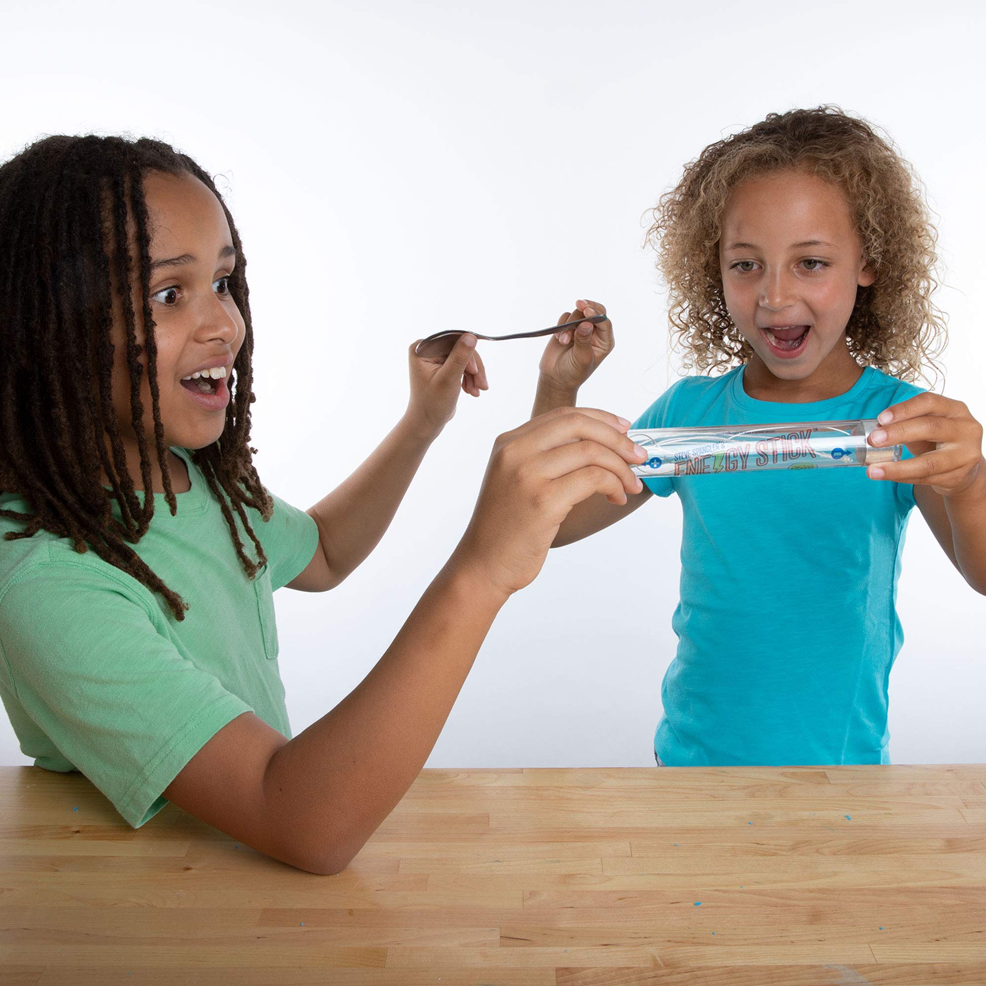 Steve Spangler Energy Stick lights and sounds showcase electrical concepts.