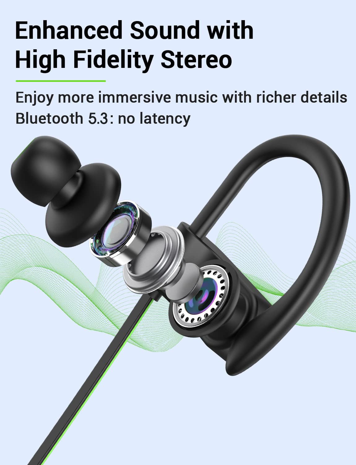 Stiive IPX7 waterproof earphones withstand sweat and rain during runs
