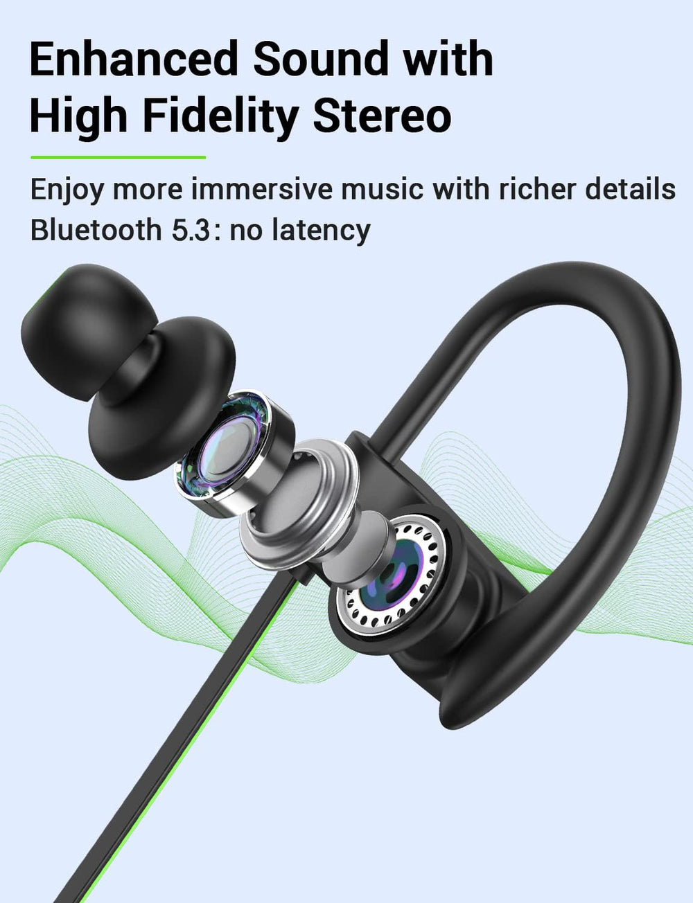Stiive IPX7 waterproof earphones withstand sweat and rain during runs