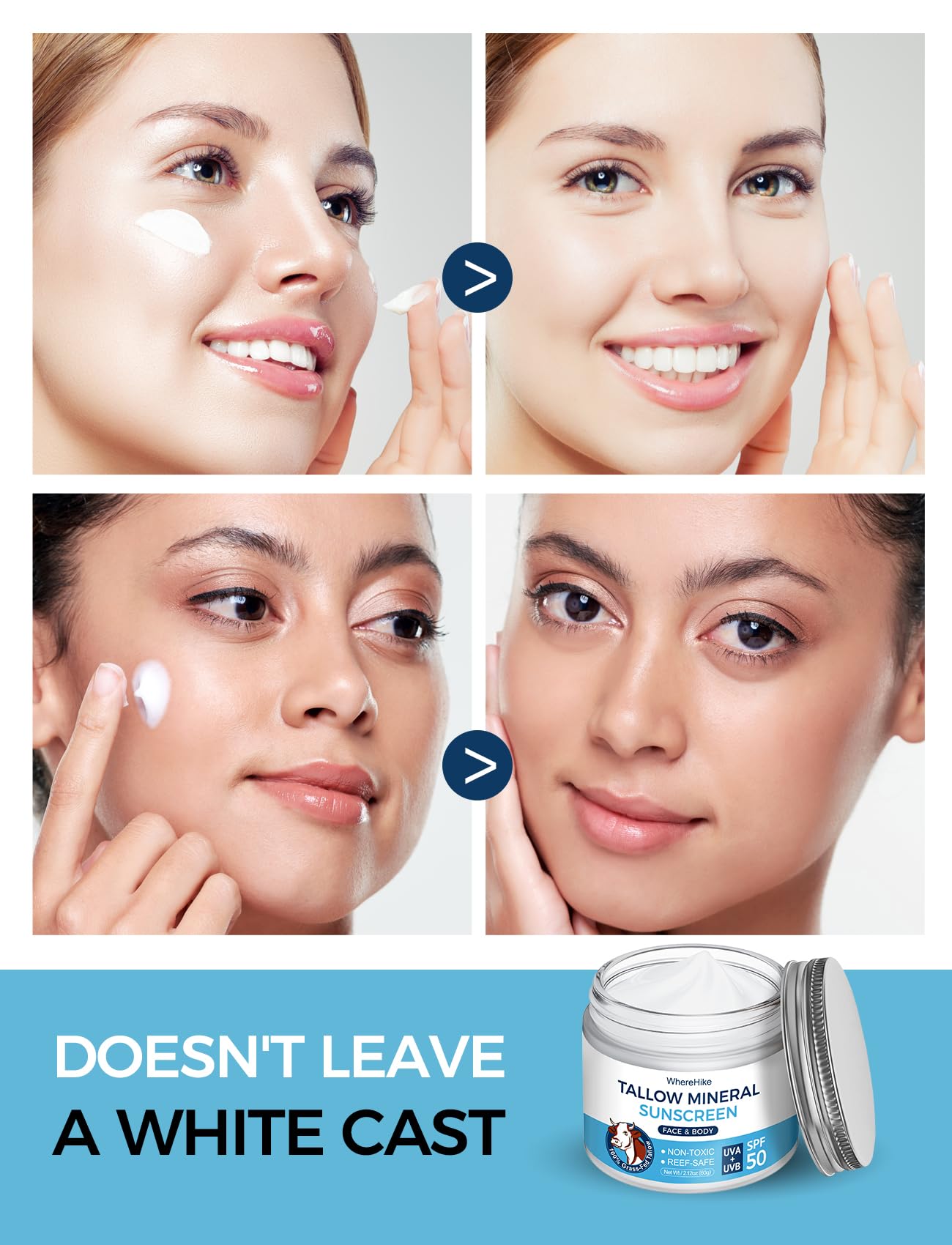 Stilip beef tallow sunscreen ingredients highlight organic tallow and zinc oxide