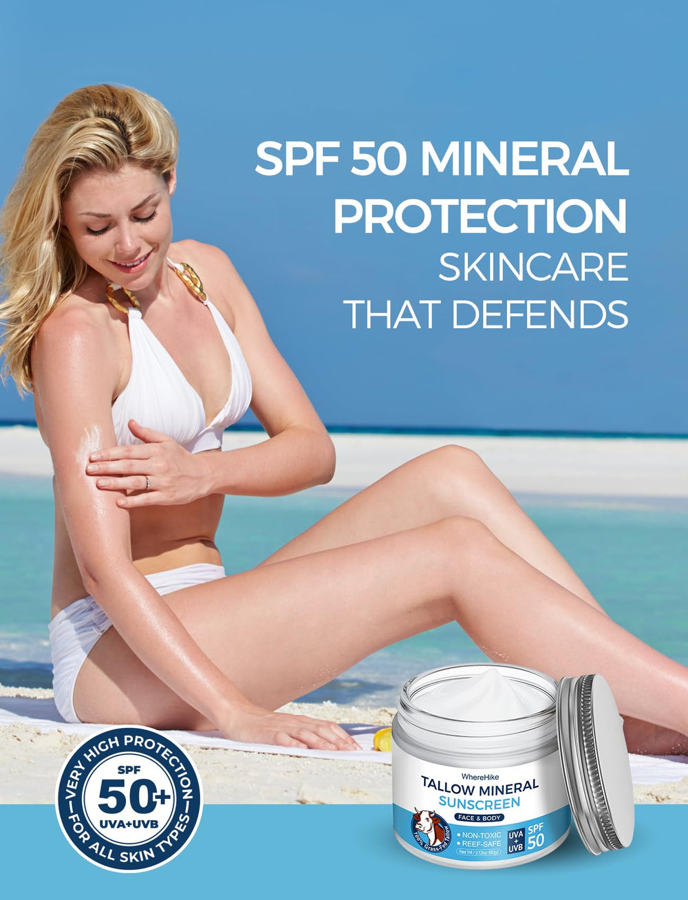 Stilip sunscreen packaging emphasizes premium natural ingredients