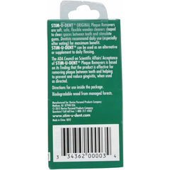 Stim-U-Dent mint plaque removers side view showing 300 picks for between-teeth cleaning