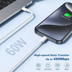 StinkLight 6ft USB-C to USB-C cable for flexible charging