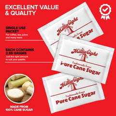 Stock Your Home single serving 2.55g sugar packets for personalized sweetness
