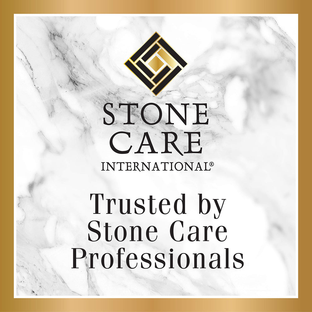 Stone Care International stain remover clean-result close-up suggests renewed stone surfaces.