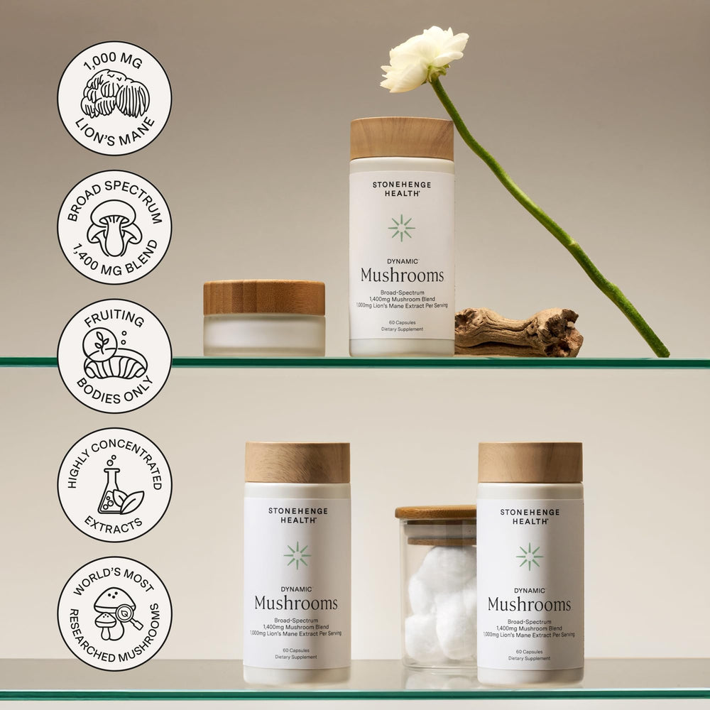 Stonehenge Dynamic Mushrooms Shiitake extract capsule for everyday vitality