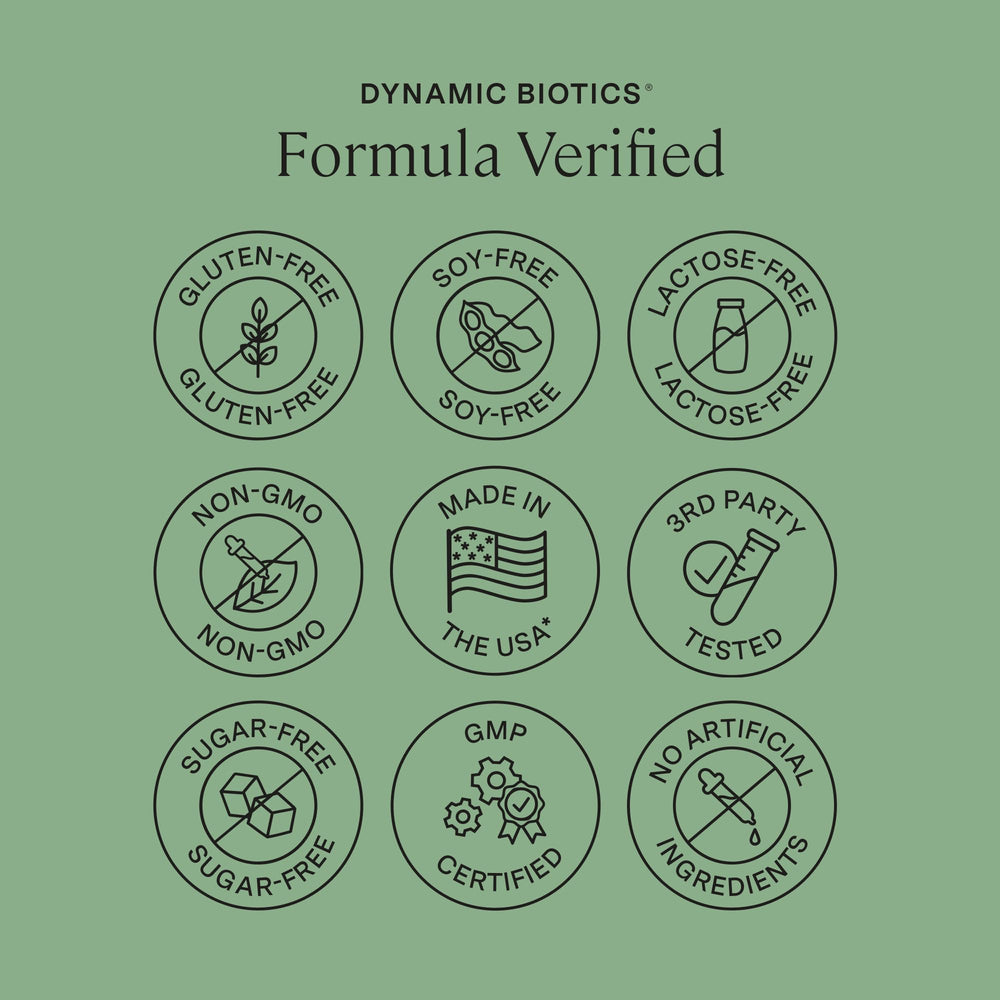 USA-manufactured Stonehenge Health Dynamic Biotics in quality packaging.