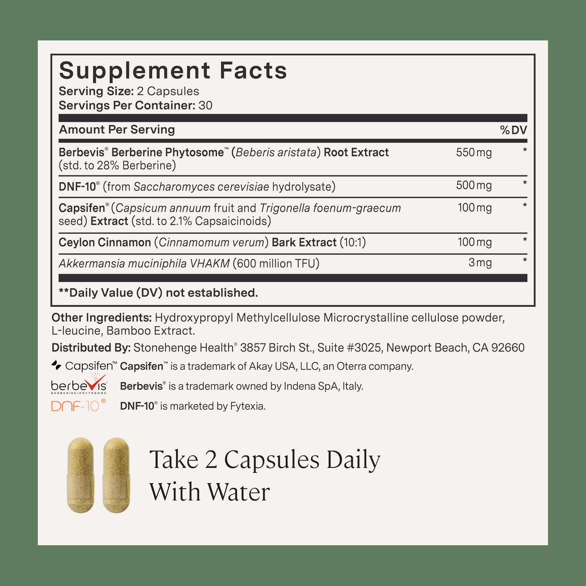 Stonehenge Health Dynamic GLP-1 DNF-10 ingredient noted for craving reduction potential.