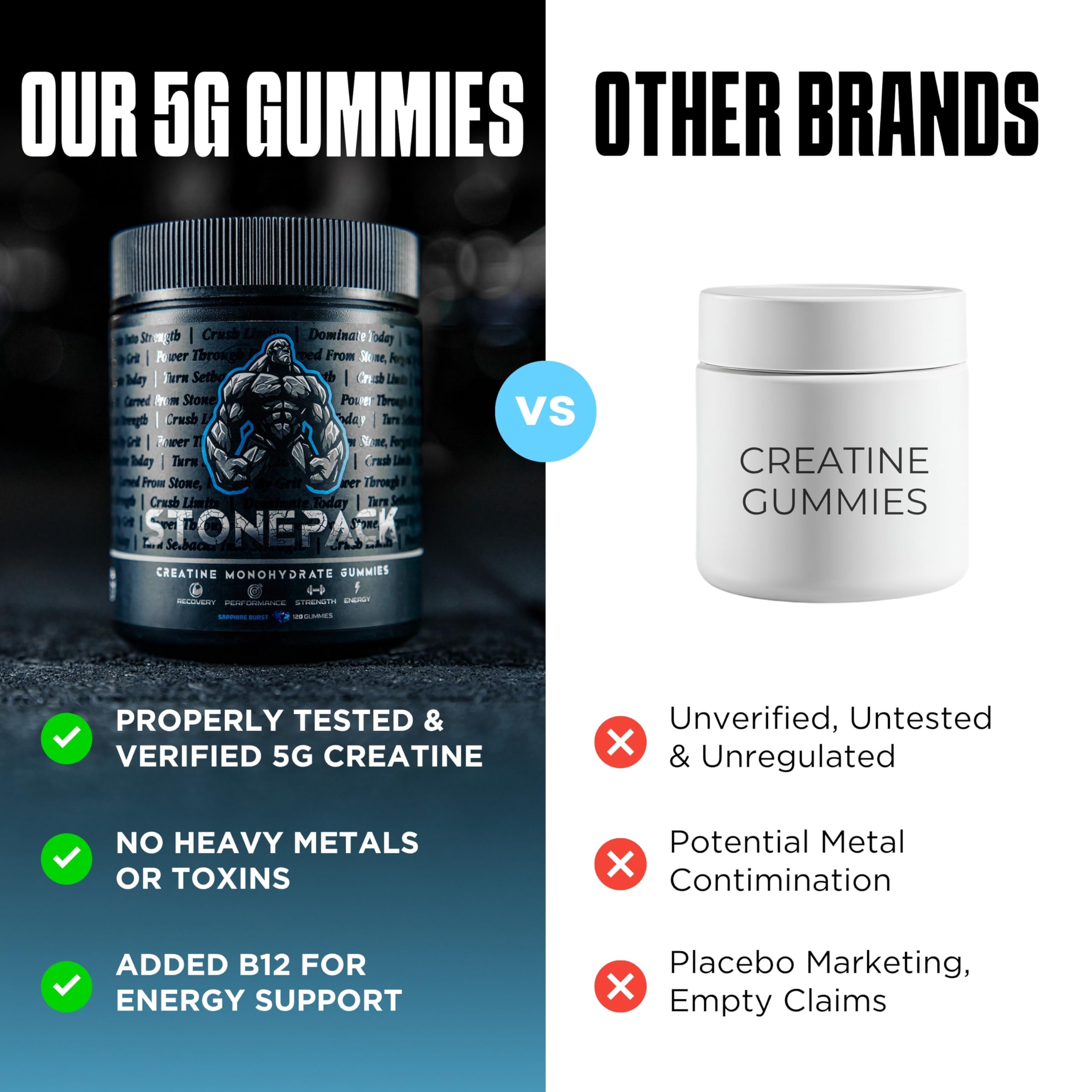 Stonepack with B12 for focused energy and daily stamina