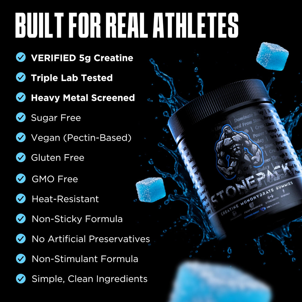 Stonepack gummies are easy to chew and travel friendly