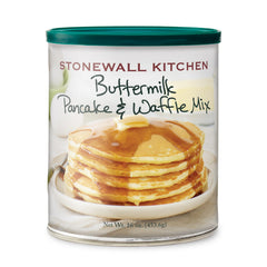 Stonewall Kitchen Buttermilk Pancake Mix packaging ready for a quick weekend breakfast.