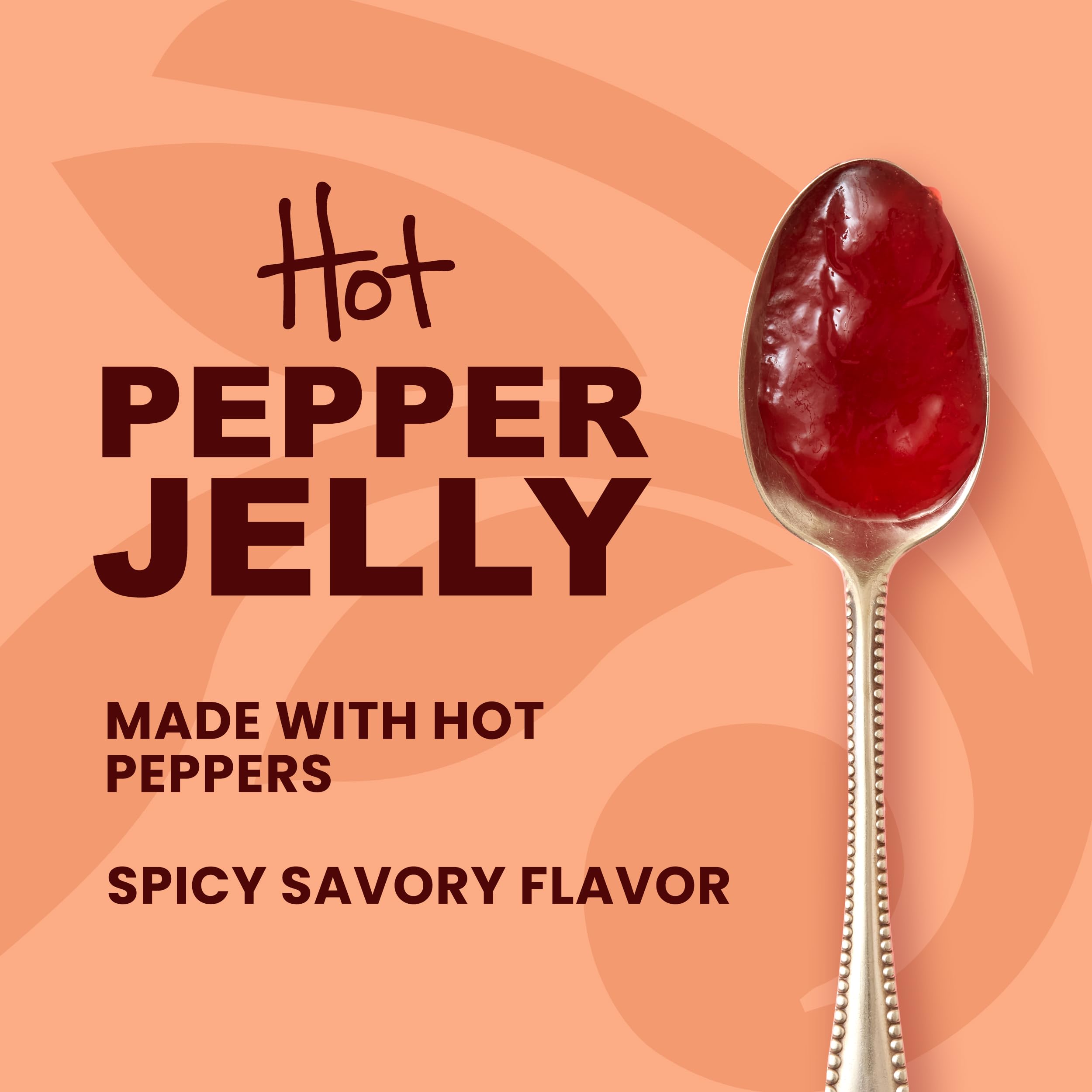 Stonewall Kitchen Hot Pepper Jelly pour captures vibrant color ideal as a glaze