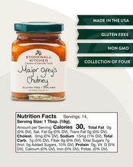 Mango and red pepper notes in Stonewall Kitchen Major Grey's Chutney