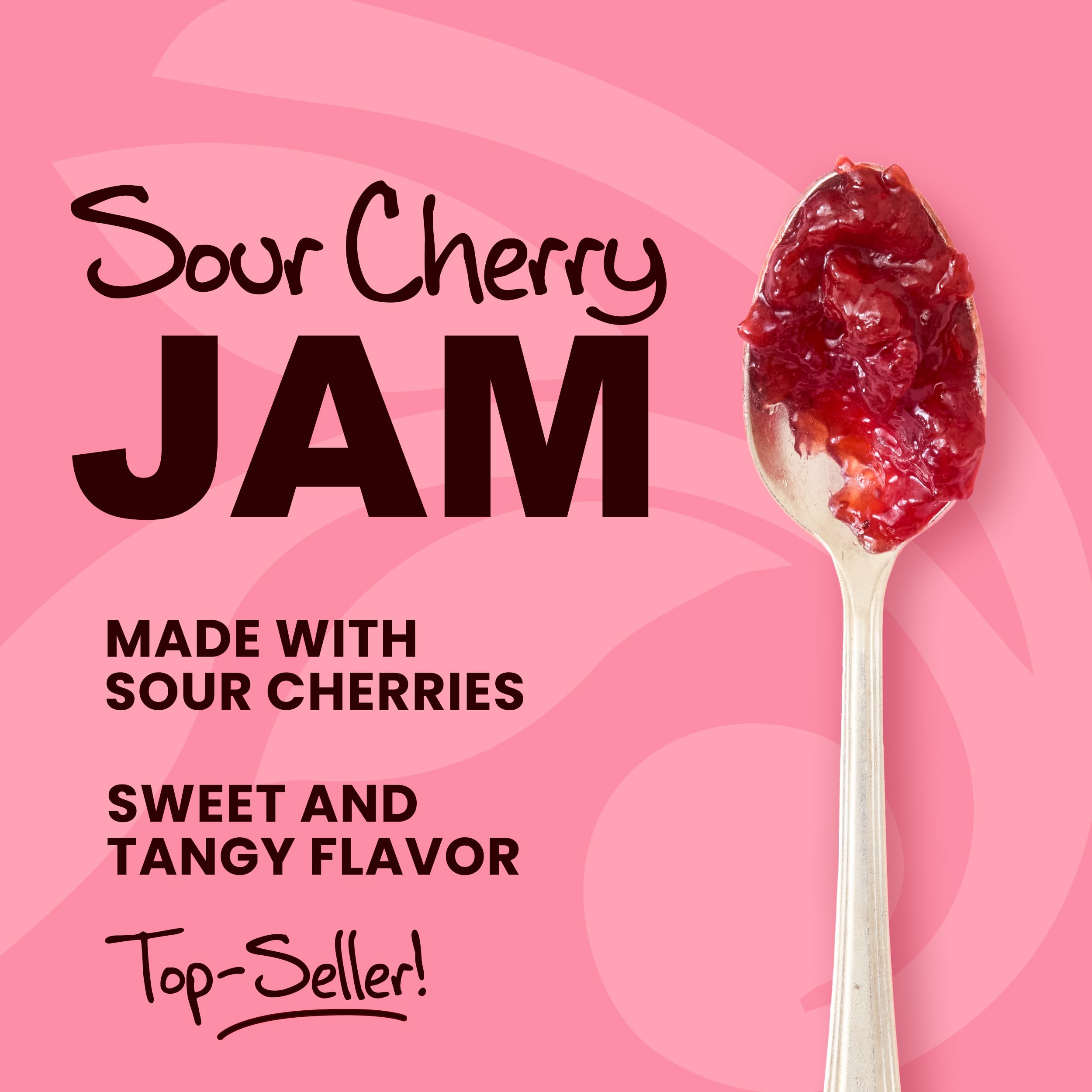 Stonewall Kitchen Sour Cherry Jam on a charcuterie board with cheeses