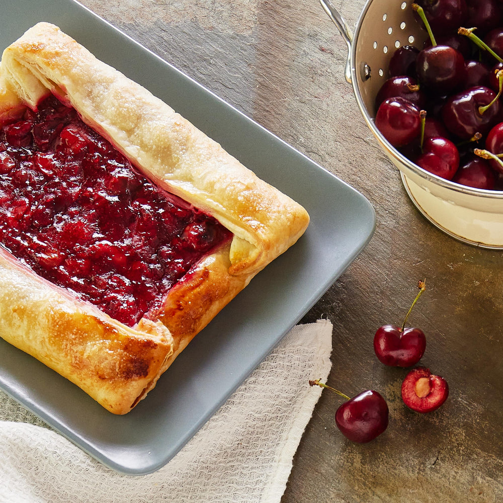 Stonewall Kitchen Sour Cherry Jam ingredients highlighting premium fruit