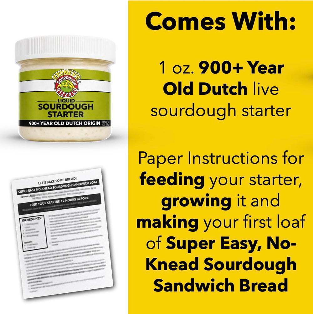 Feeding the Stoney's Starter demonstrates easy activation and care steps.