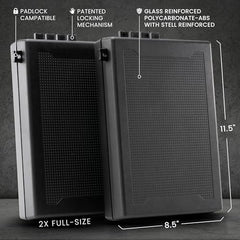 StopBox USA Pro compact exterior view for discreet, portable handgun access.