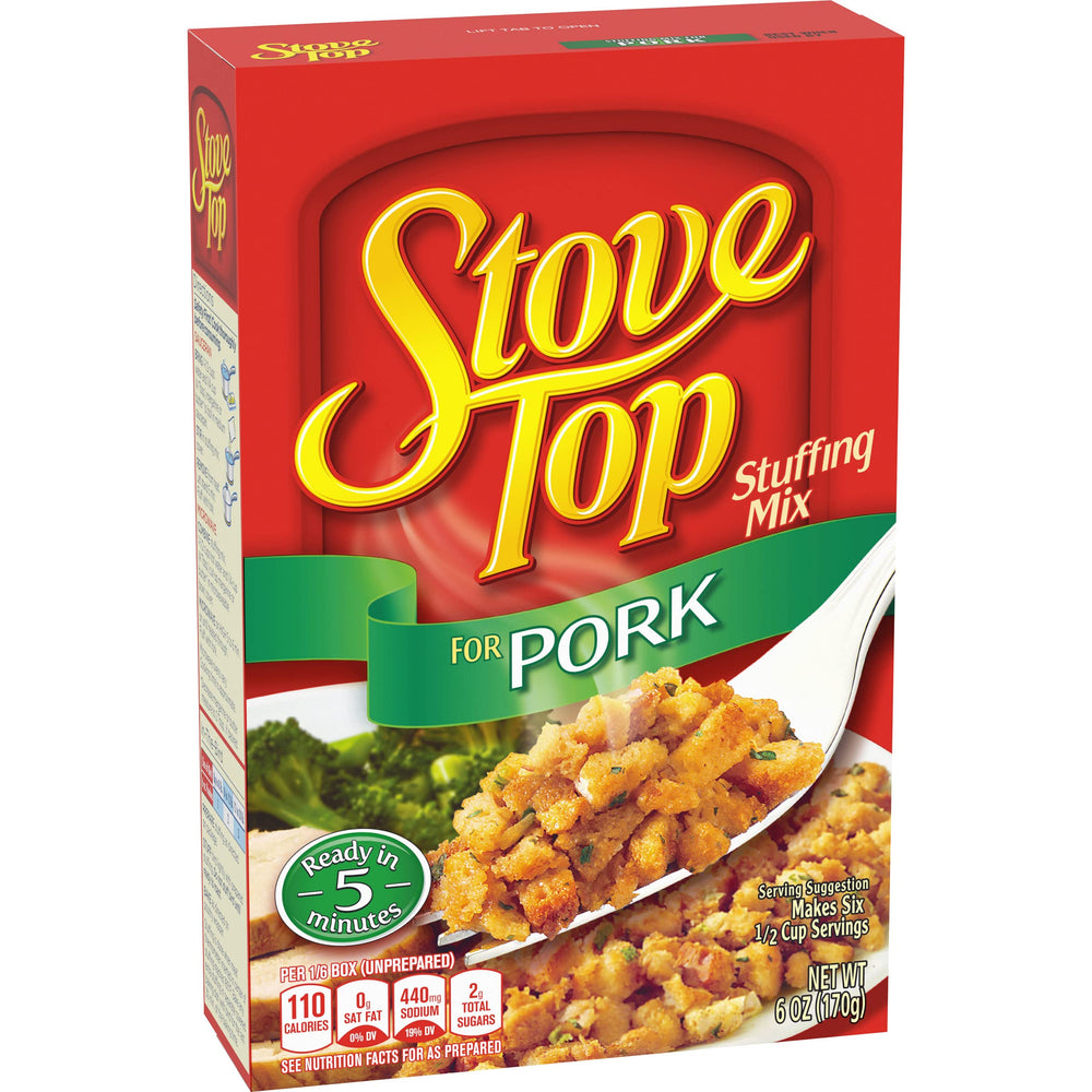 Stove Top Pork Stuffing Mix offers easy leftovers ideas for next-day meals.