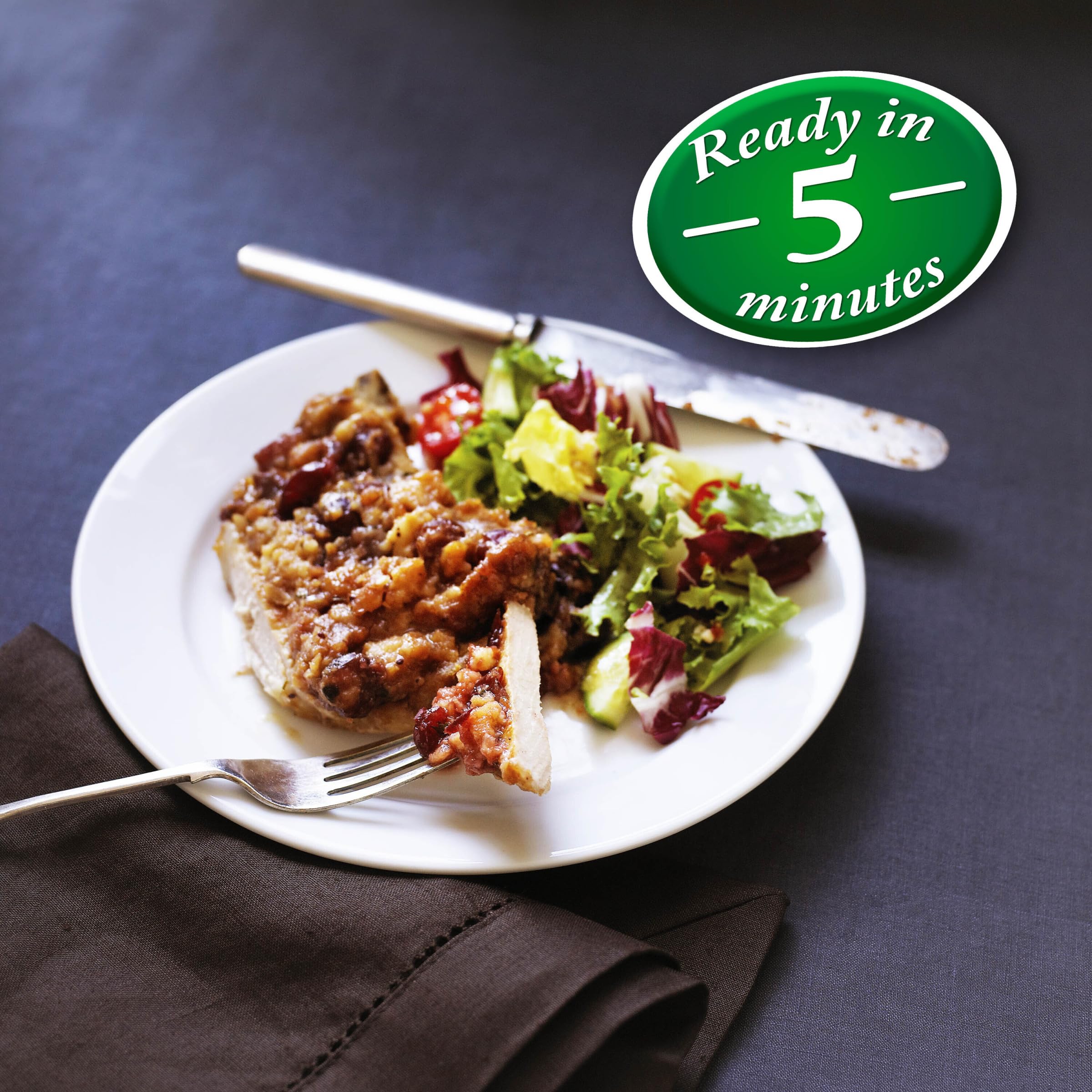Stove Top Pork Stuffing Mix served as a comforting side dish on a plate.