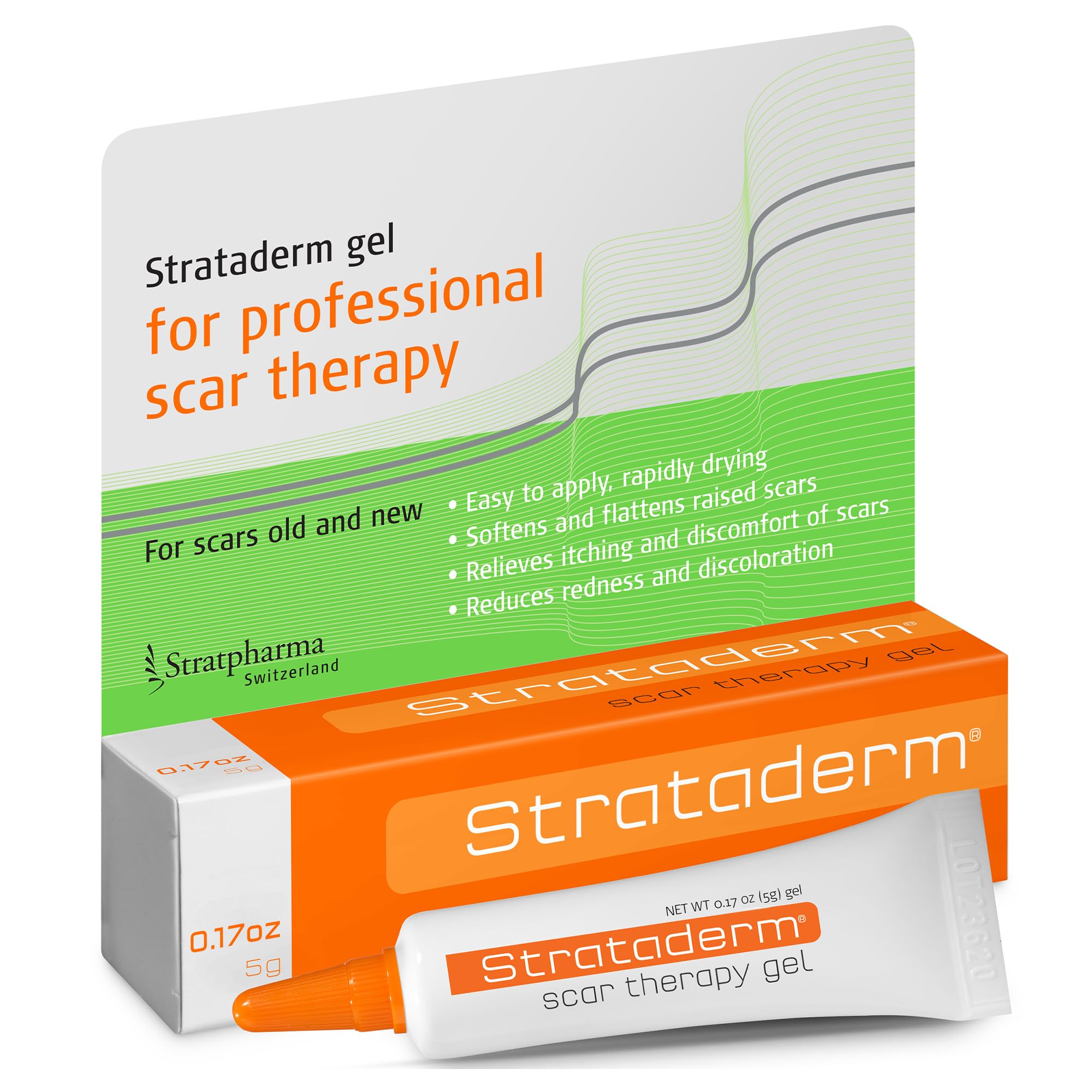 Strataderm Professional Scar Therapy Gel tube for easy daily scar treatment