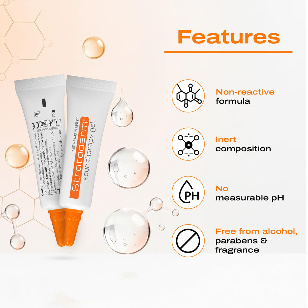Strataderm reduces redness and discoloration in scars