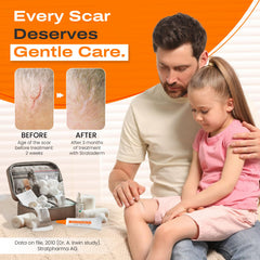 Strataderm application on scar area showing smooth layer