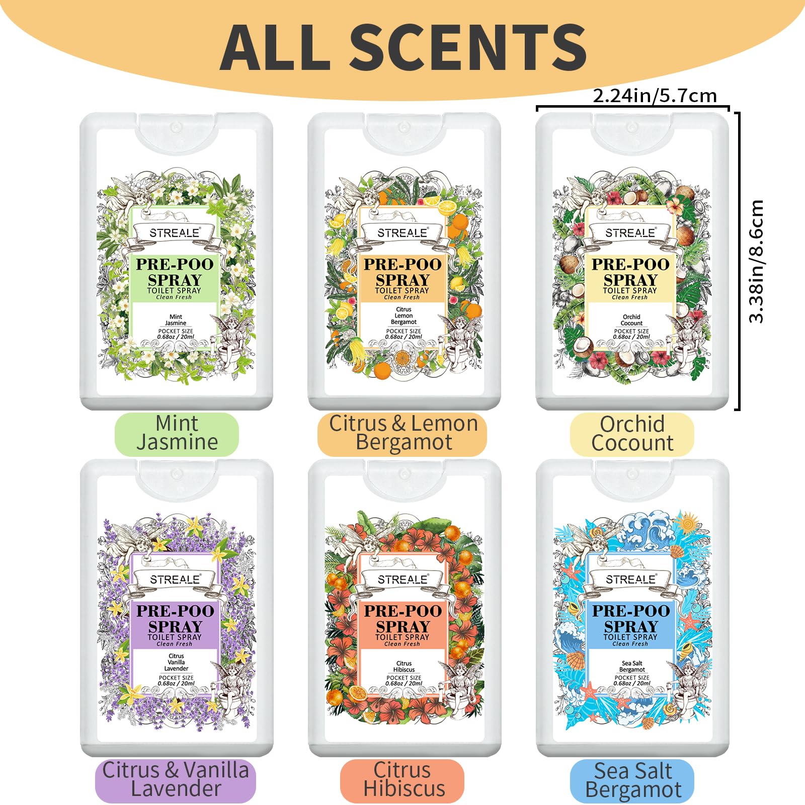 STREALE plant-based formula with essential oils for odor control