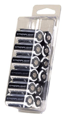 Streamlight 85177 CR123A batteries pack powering a flashlight for reliable use