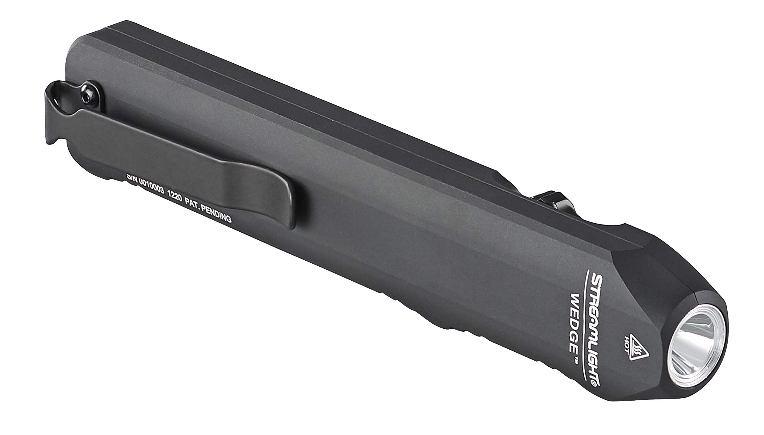 Streamlight Wedge flashlight shown in pocket carry ready for everyday use.