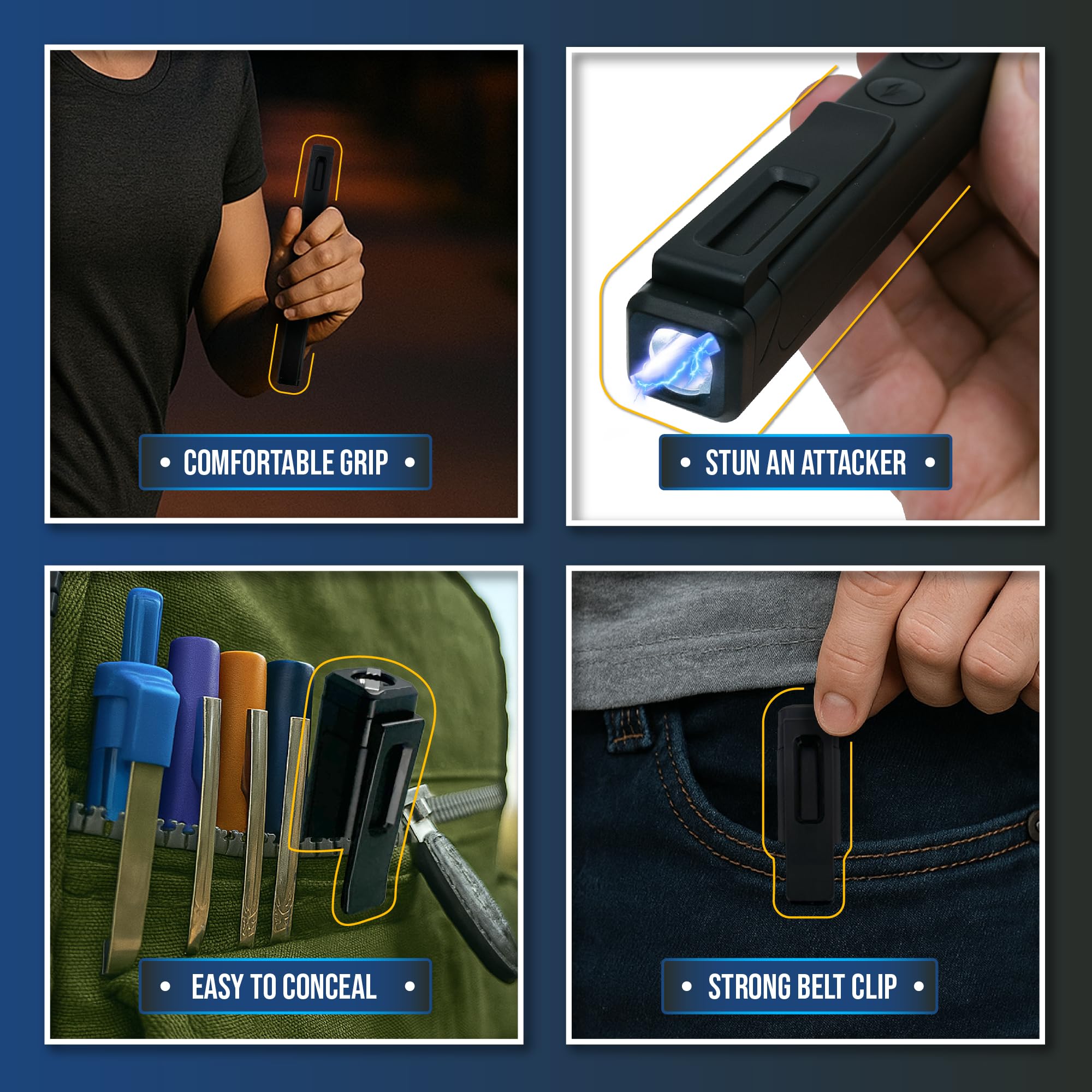 Streetwise Hot Rod Pain Pen in hand showing ergonomic grip.