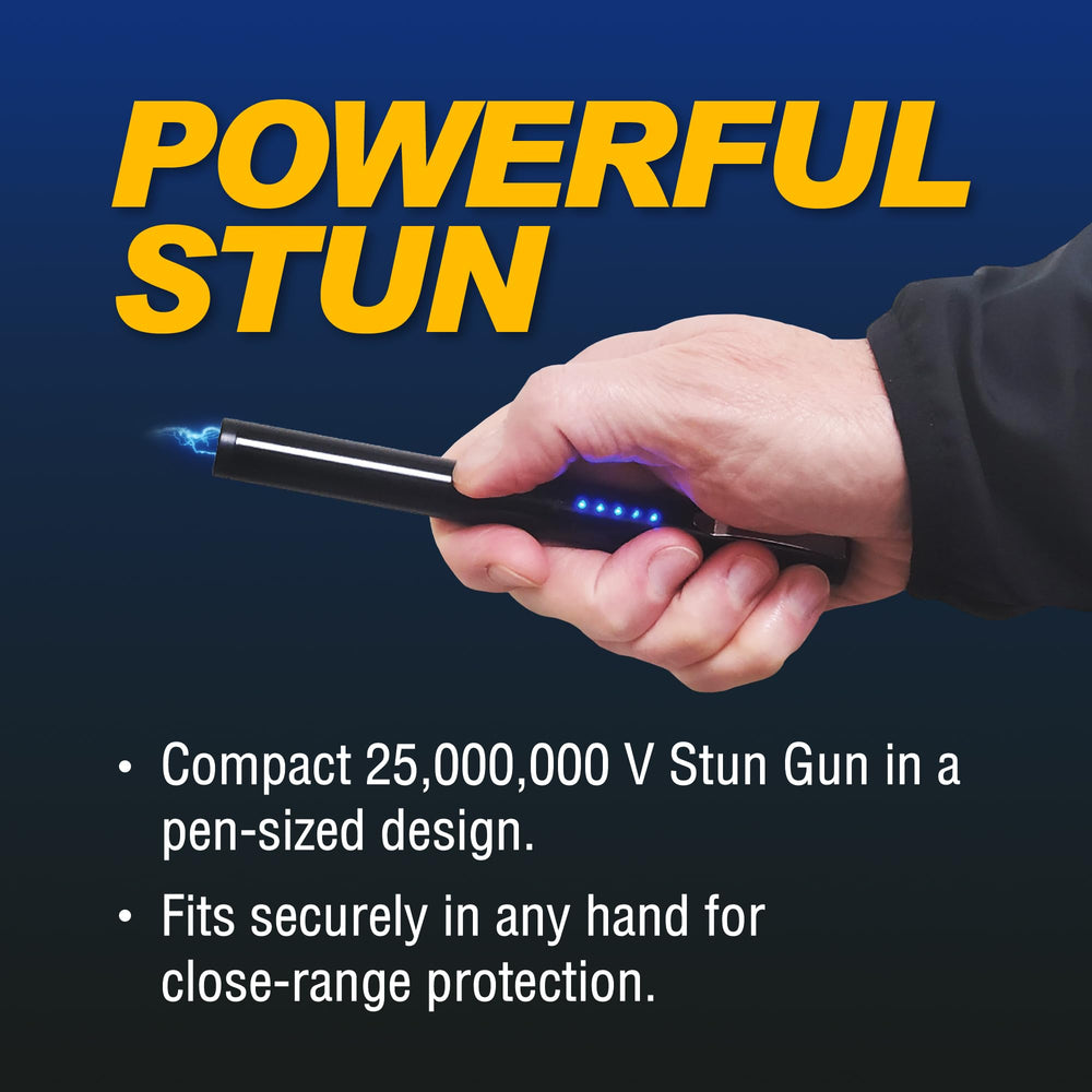 Streetwise stun pen 25M durable metal clip keeps it secure on bag or pocket