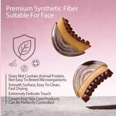 Strict Lymphatic Contour Face Brush compact two-piece case included.