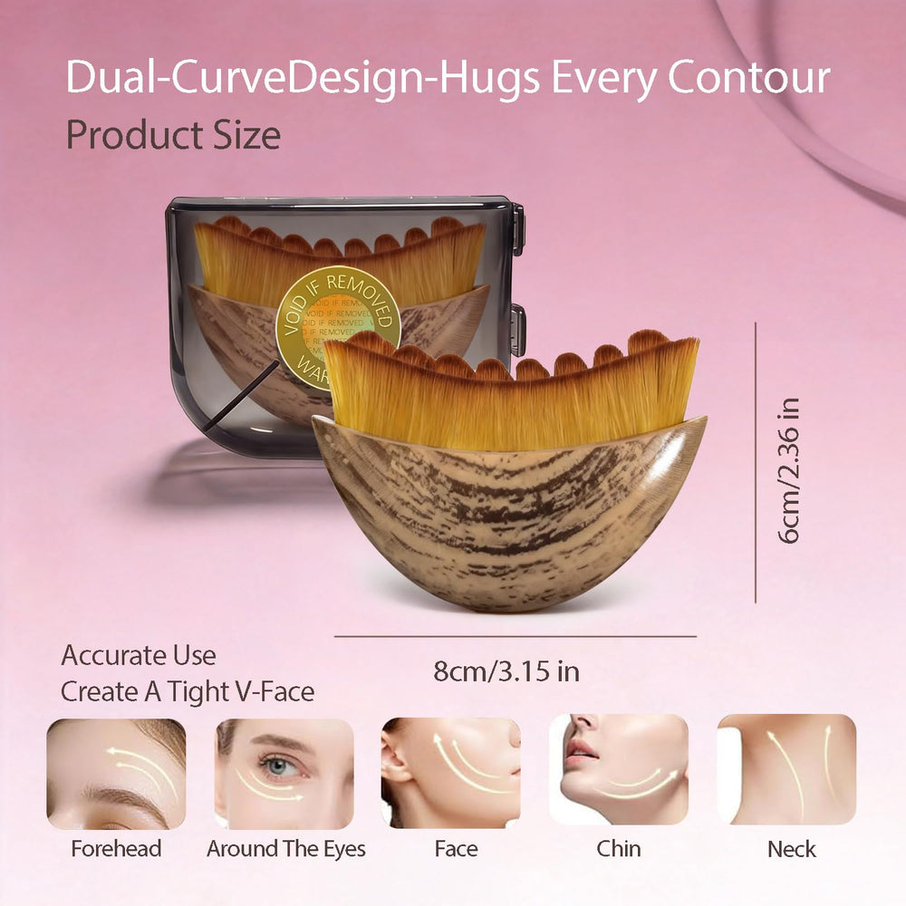 Strict Lymphatic Contour Face Brush storage-friendly box included.