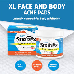 Stridex XL pad with 2% salicylic acid formula
