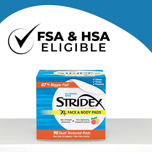Stridex XL pad textured side detail for exfoliation