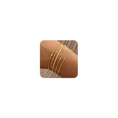 Striviio Small Disc Chain Bracelet for everyday elegance and layering versatility