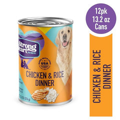 Strongheart front label showcases USA-made quality and natural ingredients.