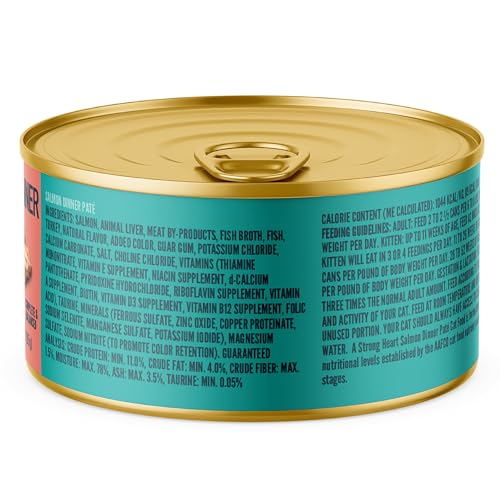 Nutrition holistique dans chaque bouchée Strongheart saumon chat.
