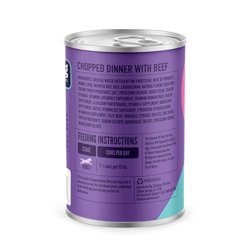 Strongheart nourriture humide boeuf haché, ingrédients de qualité pour une alimentation complète.